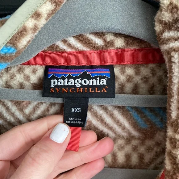 Patagonia Mens Synchilla Snap-T Fleece Pullover Cliffside Brown-Size XXS - Picture 6 of 8